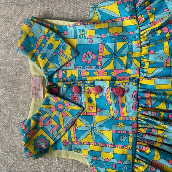 Vintage Handmade Girls 5T Retro Dress - Picture 4 of 7